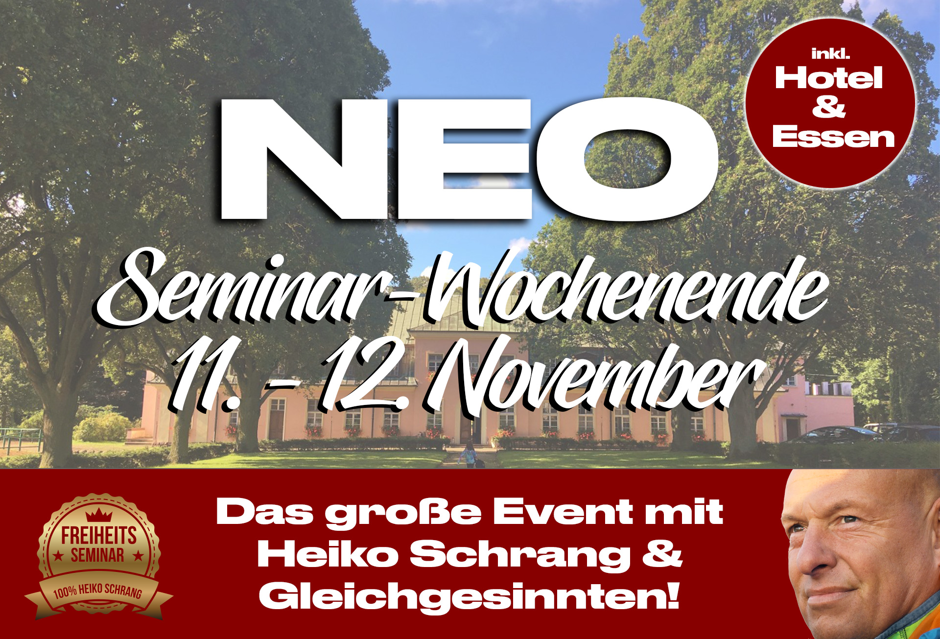 Ticket: NEO-Freiheitsseminar vom 11.-12. November 2023