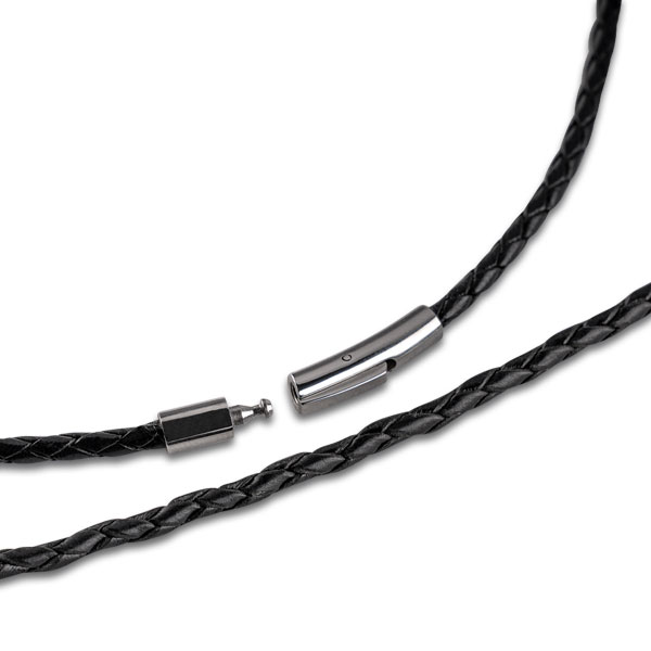 Amulett »Schwarzer Obsidians« mit Halskette