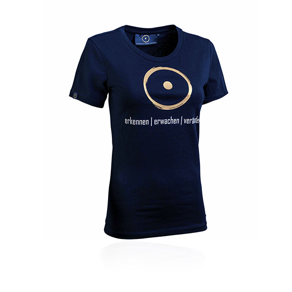 Frauen-T-Shirt im Zeichen der Wahrheit - Bio-Qualität - Blau