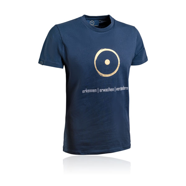 T-Shirt im Zeichen der Wahrheit - Bio-Qualität - Blau