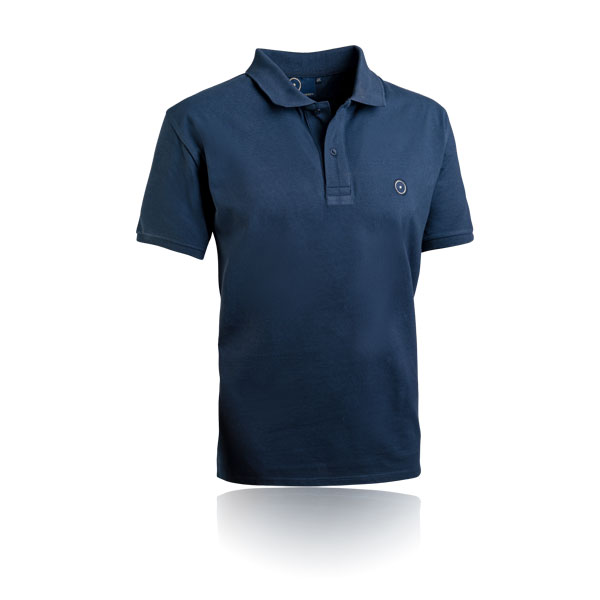 Polo-Shirt mit hochwertiger Stickerei - Blau