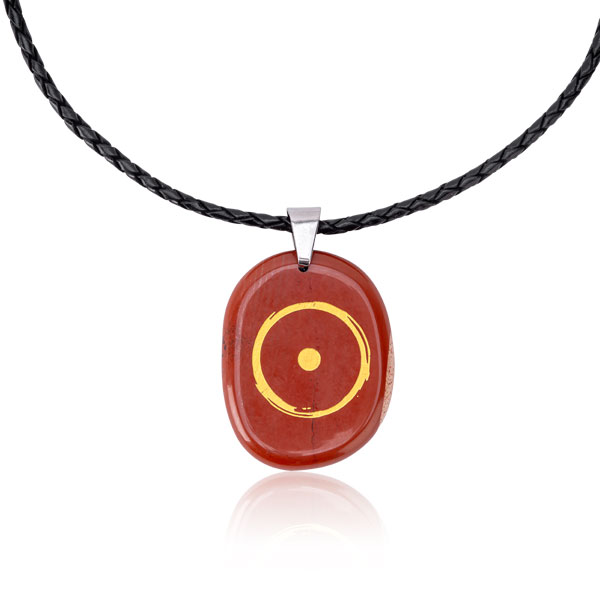 Amulett »Roter Jaspis« mit Halskette